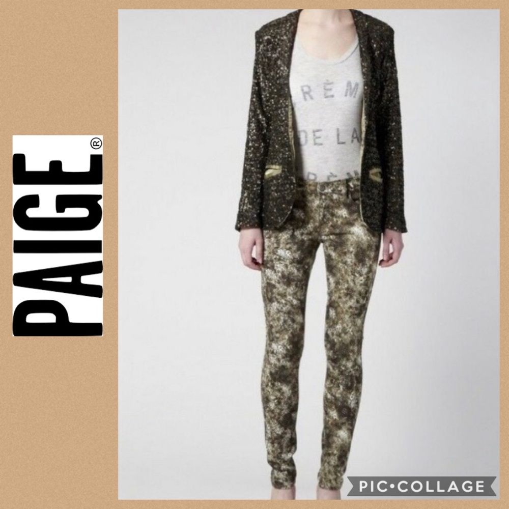 PAIGE VERDUGO ULTRA SKINNY JEANS SEPIA FEATHER